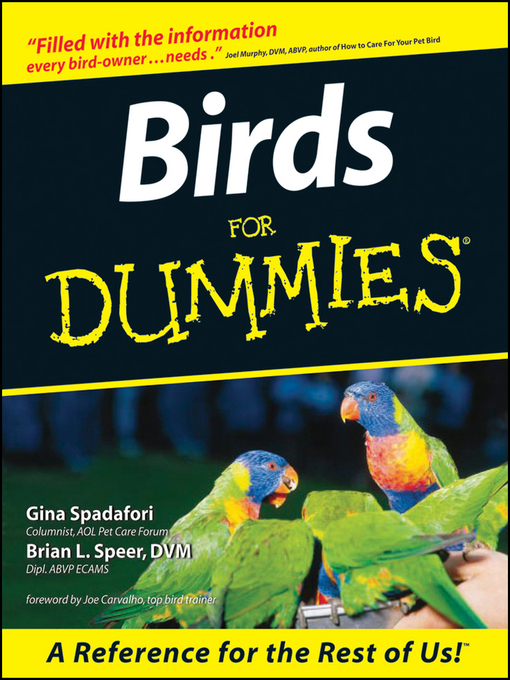 Title details for Birds For Dummies by Gina Spadafori - Available